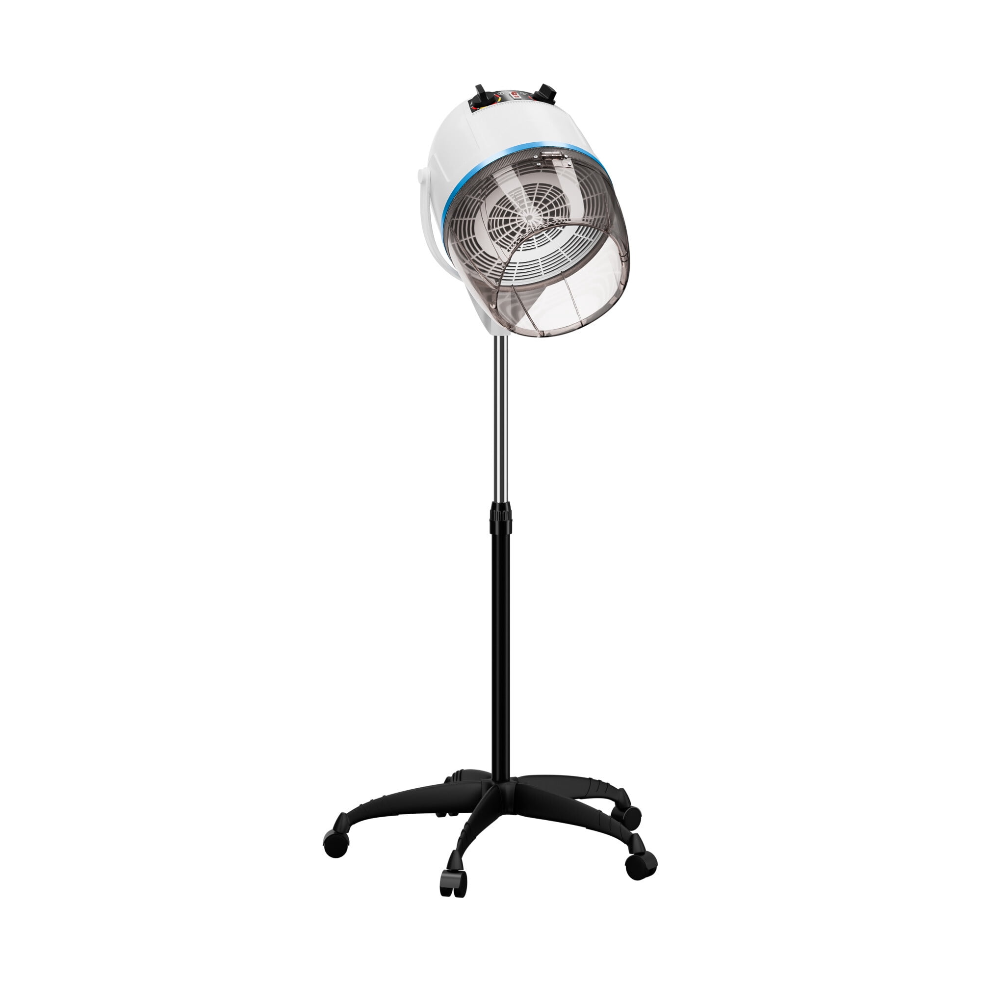 ZENY Pro 1300W Floor Standing Bonnet Hair Dryer, White Professional Hooded Hair Dryer