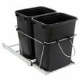 thumbnail image 1 of ZENY Sliding Pull Out Double Trash Bins 35 Quart Kitchen Cabinet Black, 1 of 5