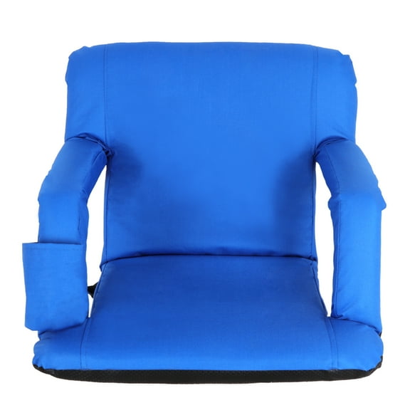 ZENY Stadium Seats Chairs for Bleachers or Benches - 5 Reclining Positions (Blue)