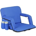 thumbnail image 1 of ZENY Stadium Seats Chairs for Bleachers or Benches - Blue with 6 Reclining Positions (1 Count), 1 of 9