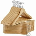 thumbnail image 1 of ZENY Wooden Clothes Hangers 50 Count (Natural), 1 of 6