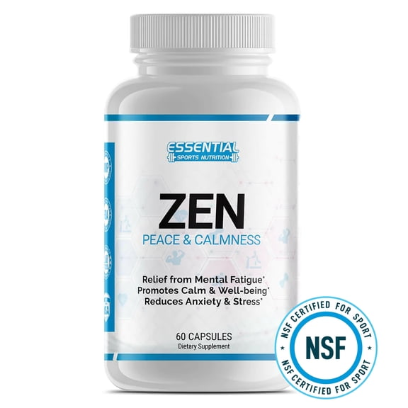 Zen Calming Support Capsules &ndash; Stress Relief, Relaxation & Mood Balance, 60 Count