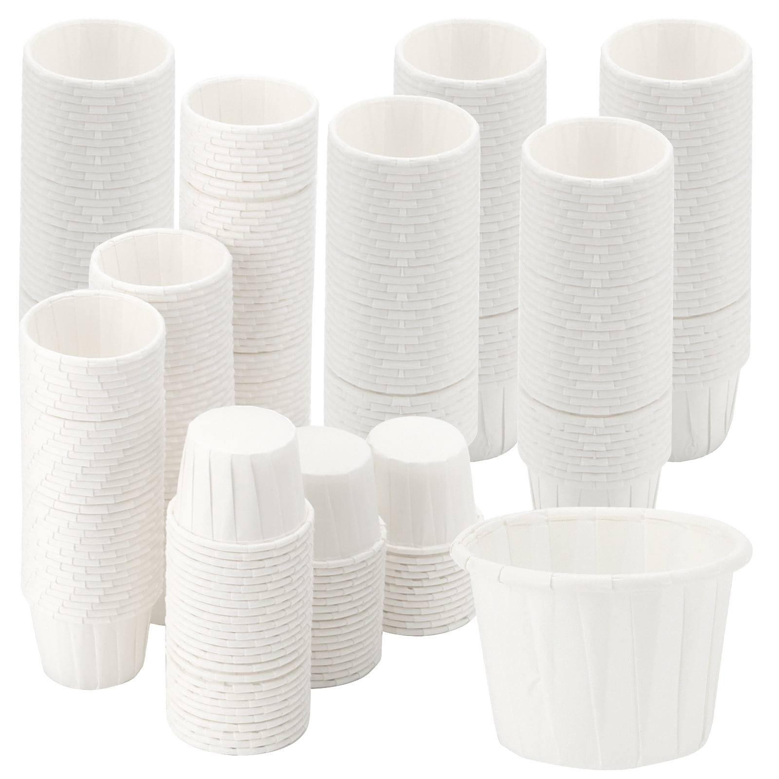 ZEONHAK 1000 Pack 2 oz Paper Souffle Cups, White Paper Portion Cups ...