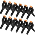 thumbnail image 1 of ZEONHAK 12pcs 6 Inch Black Spring Clamp Set, Plastic Spring Clips, Backdrop Clamps for Woodworking, Photography Studios, 1 of 6