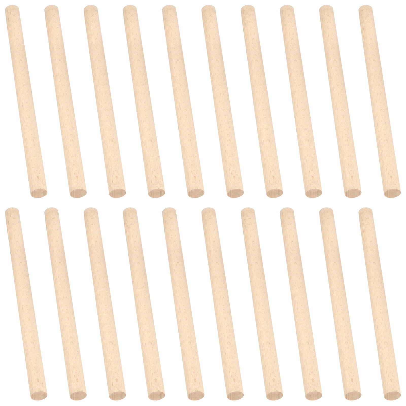ZEONHAK 20pcs 1 x 12 Inch Wooden Dowel, Unfinished Wooden Dowel Rods, Round Wood Sticks for Craft, DIY Project