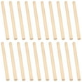 thumbnail image 1 of ZEONHAK 20pcs 1 x 12 Inch Wooden Dowel, Unfinished Wooden Dowel Rods, Round Wood Sticks for Craft, DIY Project, 1 of 6