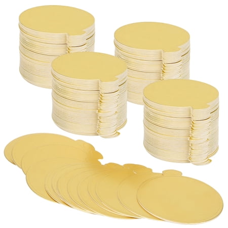 ZEONHAK 500 Pack 3.5 Inch Mini Cake Boards, Cake Cardboard Rounds, Gold Cake Base for Cupcakes, Sweets, Desserts