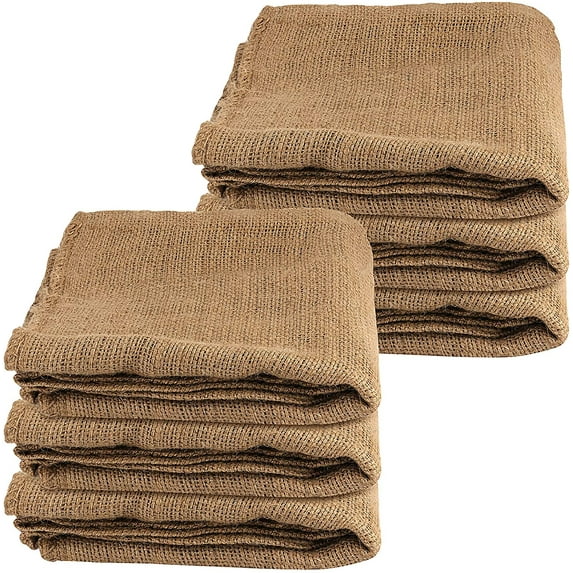 ZEONHAK 6 Pack 40 x 24 Inch Burlap Bags, Large Burlap Sacks, Potato Sack Race Bags