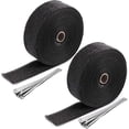 thumbnail image 1 of ZEONHAK Exhaust Heat Wrap Fiberglass with 20 Ties, 2 Pack, 1 of 6