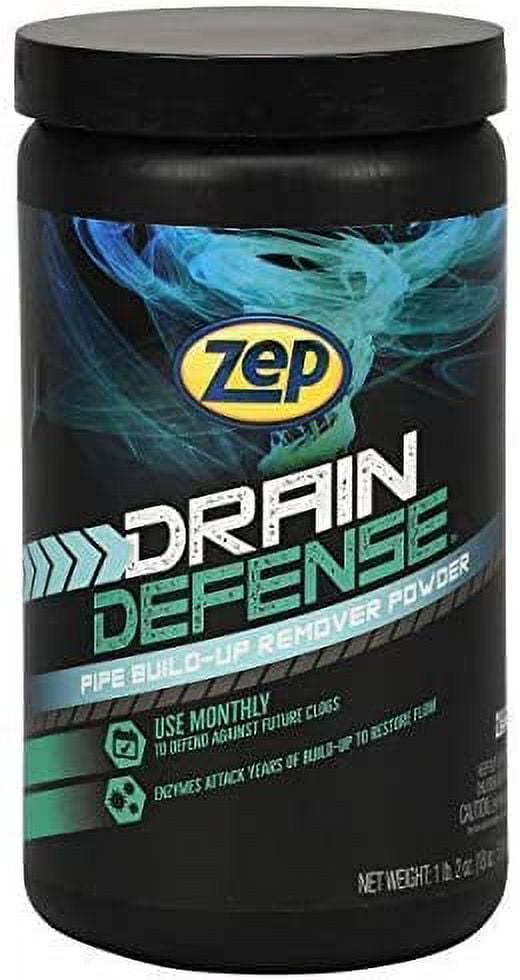 ZEP DRAIN DEFENSE ENZYMATIC DRAIN CLEANER POWDER 18 OZ.
