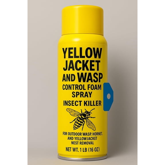 ZEP FWH-1LB Yellow Jacket and Wasp Control Foam Spray, 1 Pound (16 oz) Insect Killer for Nest Removal and Outdoor Pest Control FWH16