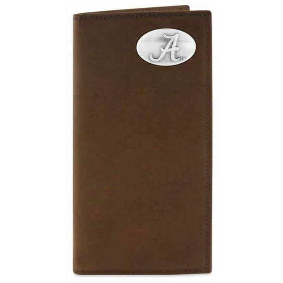 ZEP-PRO Mens Collegiate Crazy Horse Leather Wallets (Alabama)