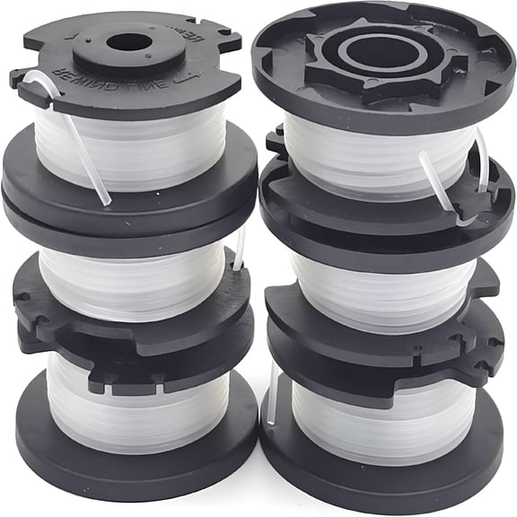 ZEPARO 0.065" 16 Feet String Trimmer Line,20V Max Weed Wacker String Trimmer Spool Replacement,6 Pack