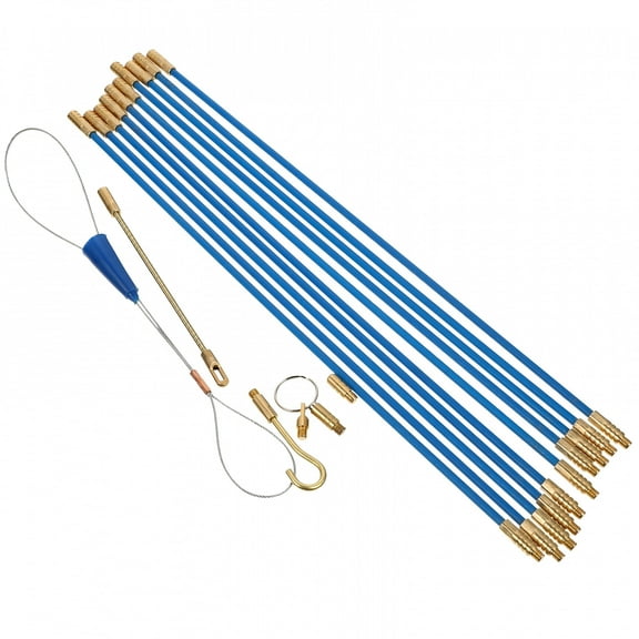 ZEPARO 1 Set Wire Fishing Tool Fiberglass Fish Tape Cable Puller For Electrical Cable