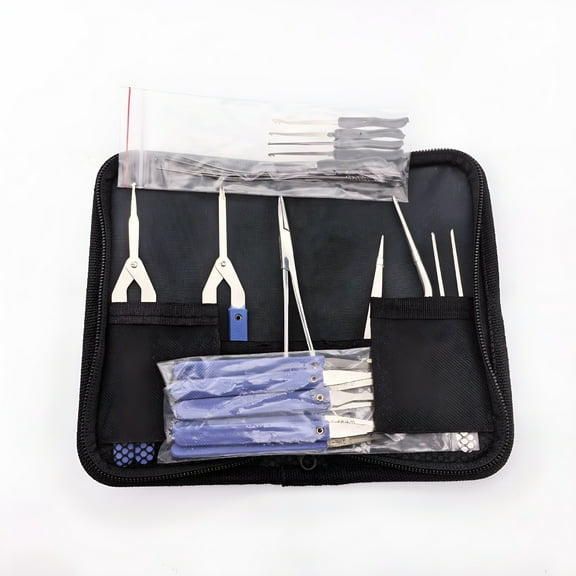 ZEPARO 17-Piece Locksmith Toolkit For Removing Broken Keys,DIY Friendly Stainless Steel Key Extractor Set