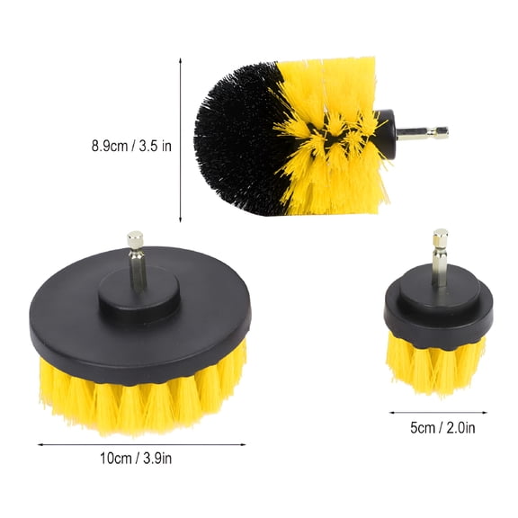 ZEPARO 3PCS Power Scrubber Brush Electric Drill Cleaning Kit for Bathroom Surfaces,Electric Drill Brush