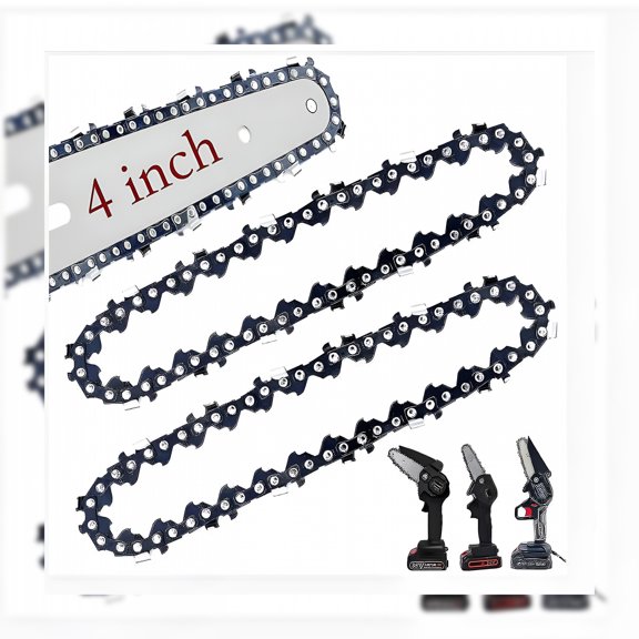 ZEPARO 4 inch Replacement Chains for 4-Inch Mini Rechargeable Cordless Electric Chainsaw