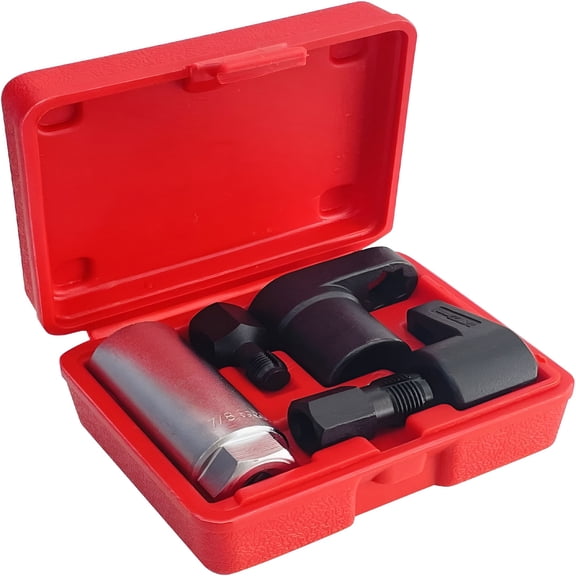 ZEPARO 5pcs Automotive Oxygen Sensor Socket Removal Tool Wrench and Thread Chaser Set