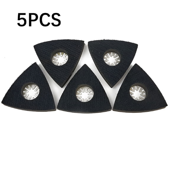 ZEPARO 5pcs Triangular Sanding Pads for Oscillating Multi tool Hook & Loop Sanding Disc