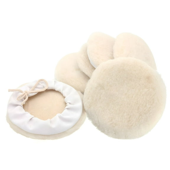 ZEPARO 6pcs 7-inch Buffing Pads Car Bonnet Buffing Waxing Pad Kit Buffer Polishing Polisher Pad Wool Buffering Pads for Drill Body Buffing & Polishing Pads