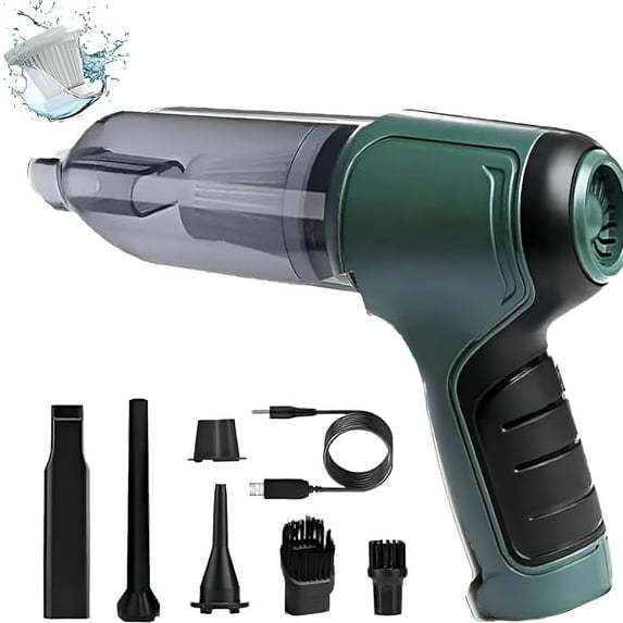 ZEPARO Airifypro V2 - Portable Air Blower/Car Vacuum,Wireless Handheld Car Mini Vacuum Cleaner,Rechargeable High Power Cordless Vacuum Cleaner for Home (Green)