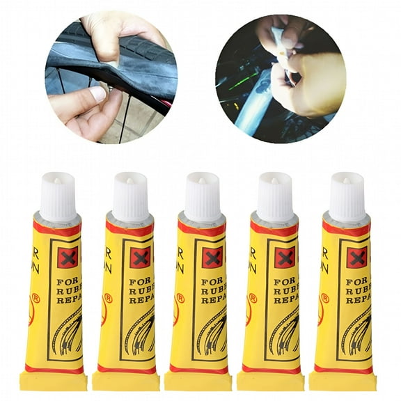 ZEPARO Bike Bicycle Tire Inner Tube Patches Glue Rubber Puncture Repair Tools 5Pcs