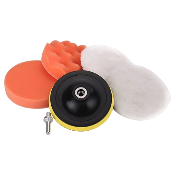 ZEPARO Car Foam Drill Buffing Pad Kit, 6 Pcs Polishing Pads for 4 Inch Buffer