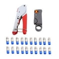 thumbnail image 1 of ZEPARO Coax Cable Crimper Compression Tool Set Kit Wire Stripper with F Connectors,RG59/RG6, 1 of 4
