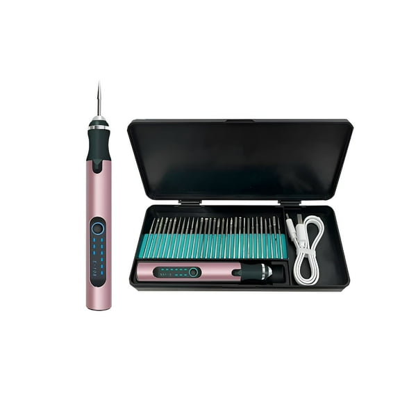 ZEPARO Electric Engraving Pen with 30 Bits,Engraving Machine,Portable Handheld Electrics Engraver Tool,Engraving Pen Kit,Etching Tool,Engrave 50+ Surfaces,Beginner Friendly