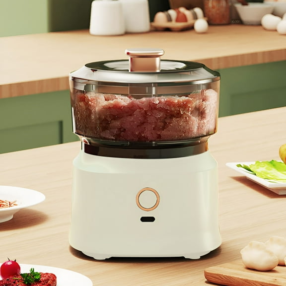 ZEPARO Electric Mini Food Processor,Mini Food Blender,USB Rechargeable Food Processor,Complementary Baby Food Mixer,Electric Garlic Vegetable Chopper,Mini Meat Grinder