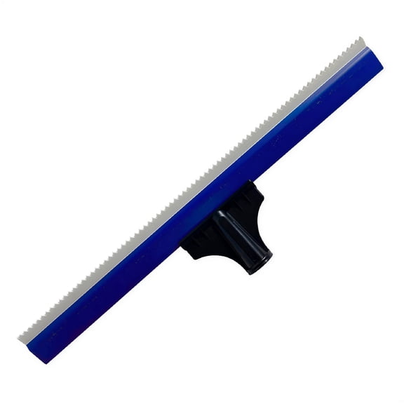 ZEPARO Epoxy Notched Squeegee with Soft Rubber Teeth,Professional Self-Leveling Floor Squeegee,Cement Painting Coating Toothed Rake Construction Tools