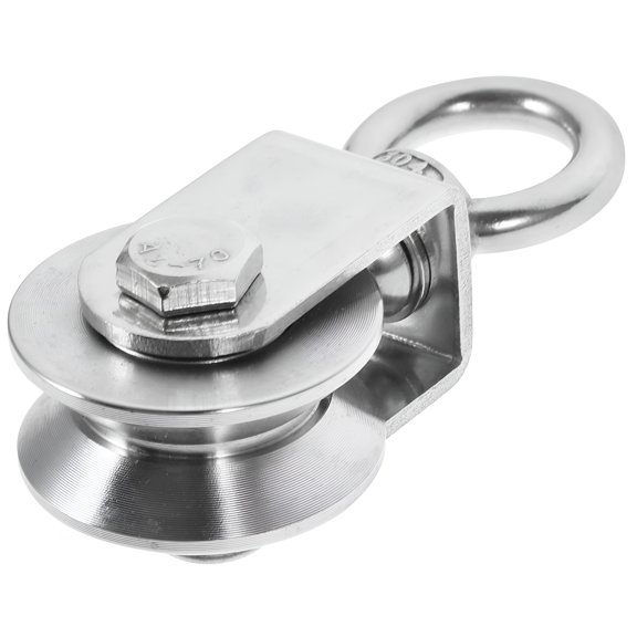ZEPARO Heavy Duty Pulley Cable Pulley 201 Stainless Steel Rope Pulley Lifting Pulley V Type
