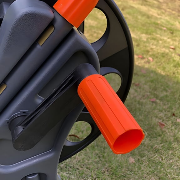 ZEPARO Hose Reel Cart Pipe Storage Rack Garden Tool Resistant Pipe Organizer Water Hose Holder for Agriculture Outdoor Cleaning Farm 15M