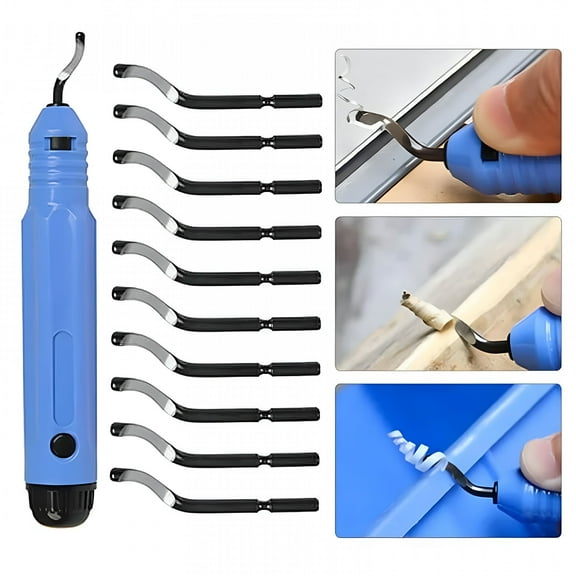 ZEPARO Metal Deburring Tool Kit Deburring Cutters Set Burr Remover Hand Tool For Wood Aluminum Copper And Steel