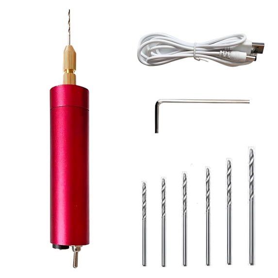 ZEPARO Mini Electric Drill for DIY Crafts,Multifunctional Handheld Tool with Comfortable Grip Handle