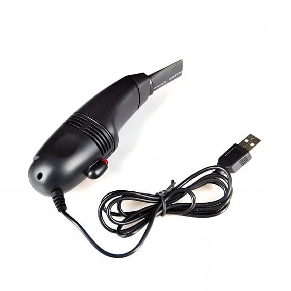 ZEPARO Mini USB Keyboard Vacuum Cleaner, Portable Laptop PC Dust Cleaner for Tight Spaces, Sleek Black