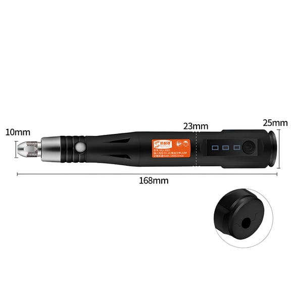 ZEPARO Multi-Functional Micro Engraver Pen with Scriber Engraving Tool Handheld Corded DIY for Metal Etching Wood Material Glass