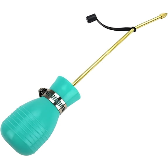 ZEPARO Pest Control Powder Sprayer,Large Diatomaceous Earth Bulb,Long Copper Tube,Portable Pesticide Applicator,for Insects and Pests,Green