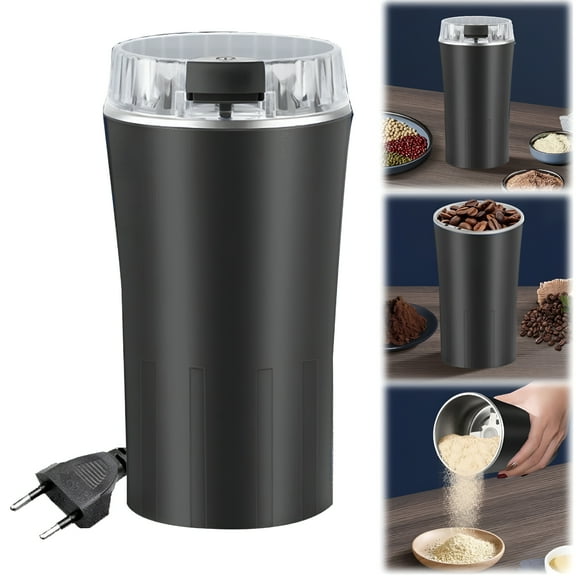 ZEPARO Professional Coffee Grinder - 304 Stainless Steel Blade for Ultra-Fine Beans&Spices,Effortless One-Button Grinding - Perfect for Espresso,Cold Brew&Baking Enthusiasts