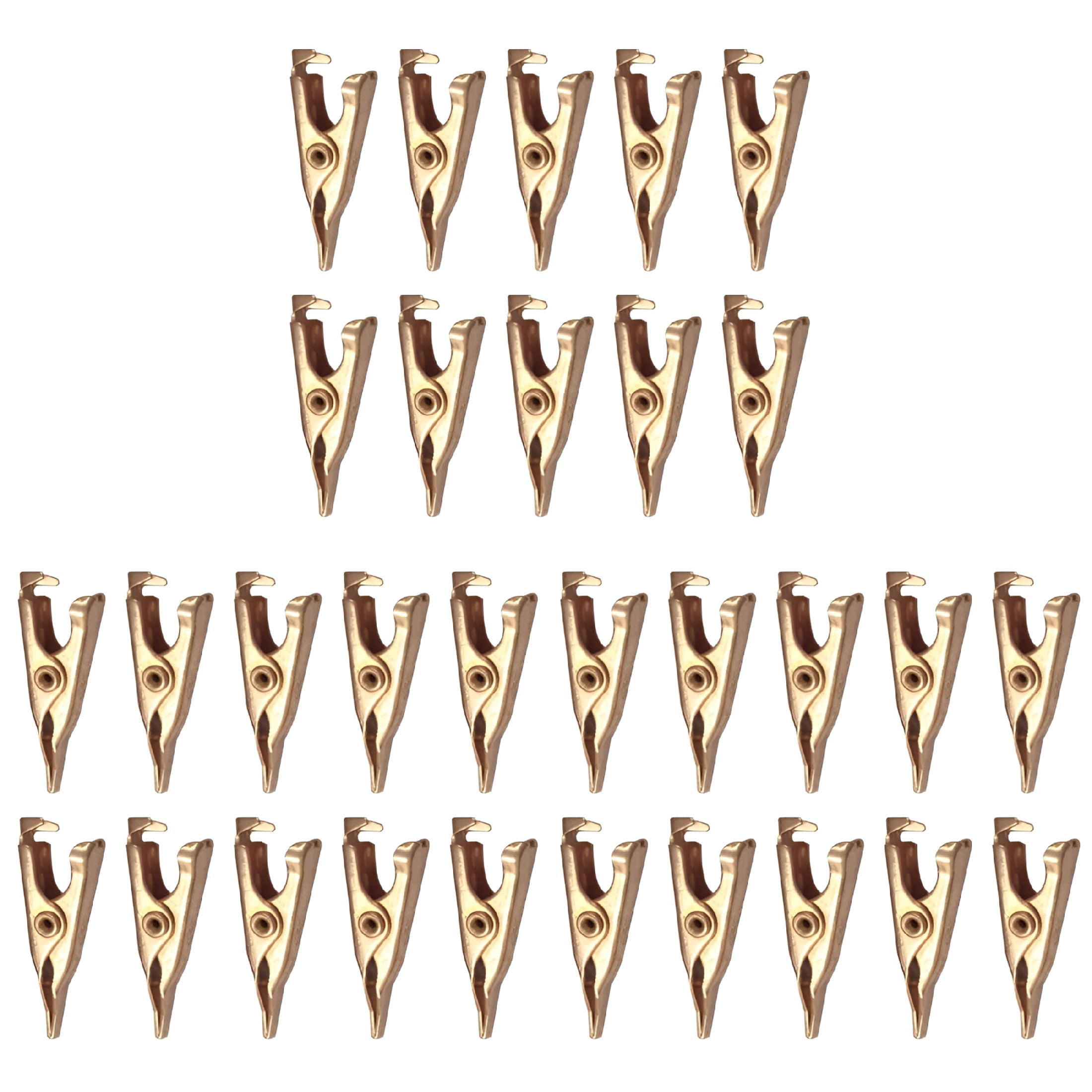 ZEPARO Pure Copper Alligator Clip Crocodile Clips Mini 30 Pcs Flat Car ...