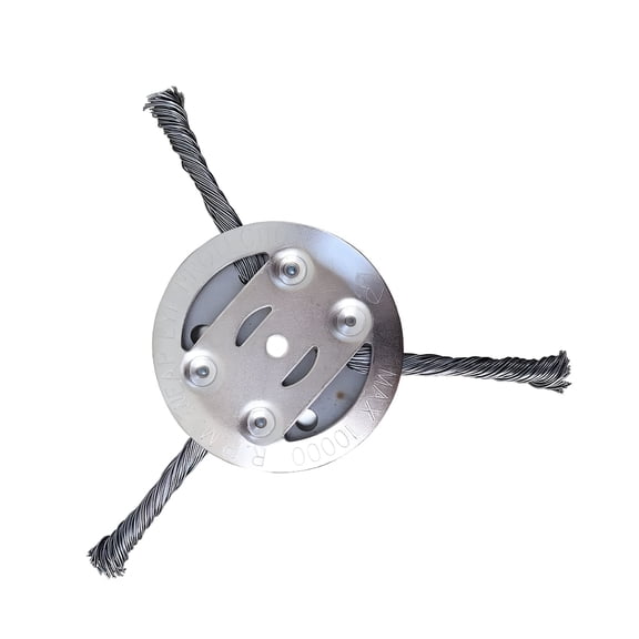 ZEPARO Steel Wire Rotary Brush Cutter Trimmer Head for String Trimmers