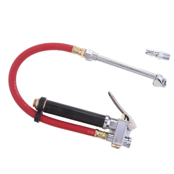 ZEPARO Tire Inflator Pressure Gauge 120 PSI Air Compressor Accessories Heavy Duty Red