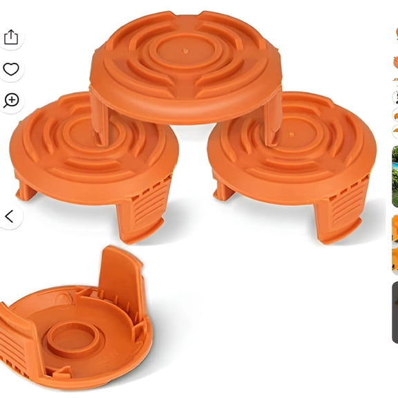 ZEPARO Weed Eater String,Trimmer Replacement Spool Cap Compatible With String Trimmers,Trimmer Line Cover Weedeater Spool Cap For Parts (4 Pack)