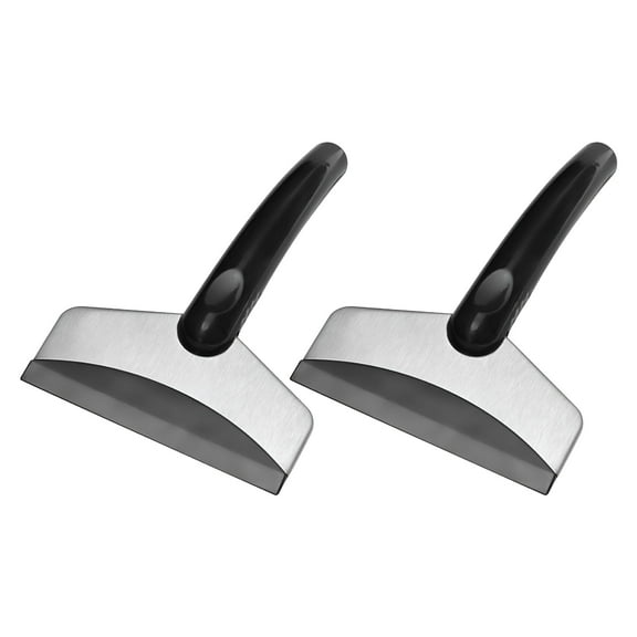 ZEPARO Winter Ice Scraper for Car Windshield - Flexible Brass Blade Window Scraper for Car, Truck - Windshield Scraper Tool for Car Windshield Window Small Ice Scraper for Outdoor Tool2Pcs
