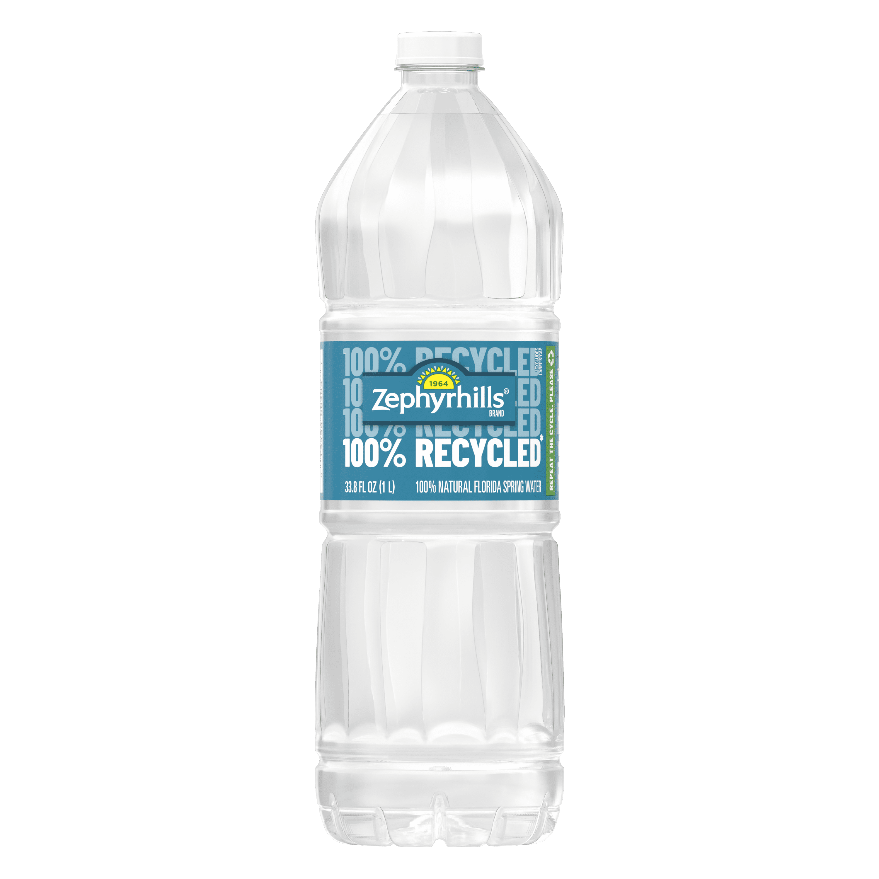 Zephyrhills Florida Spring Water, 1 Liter, Single Plastic Bottle