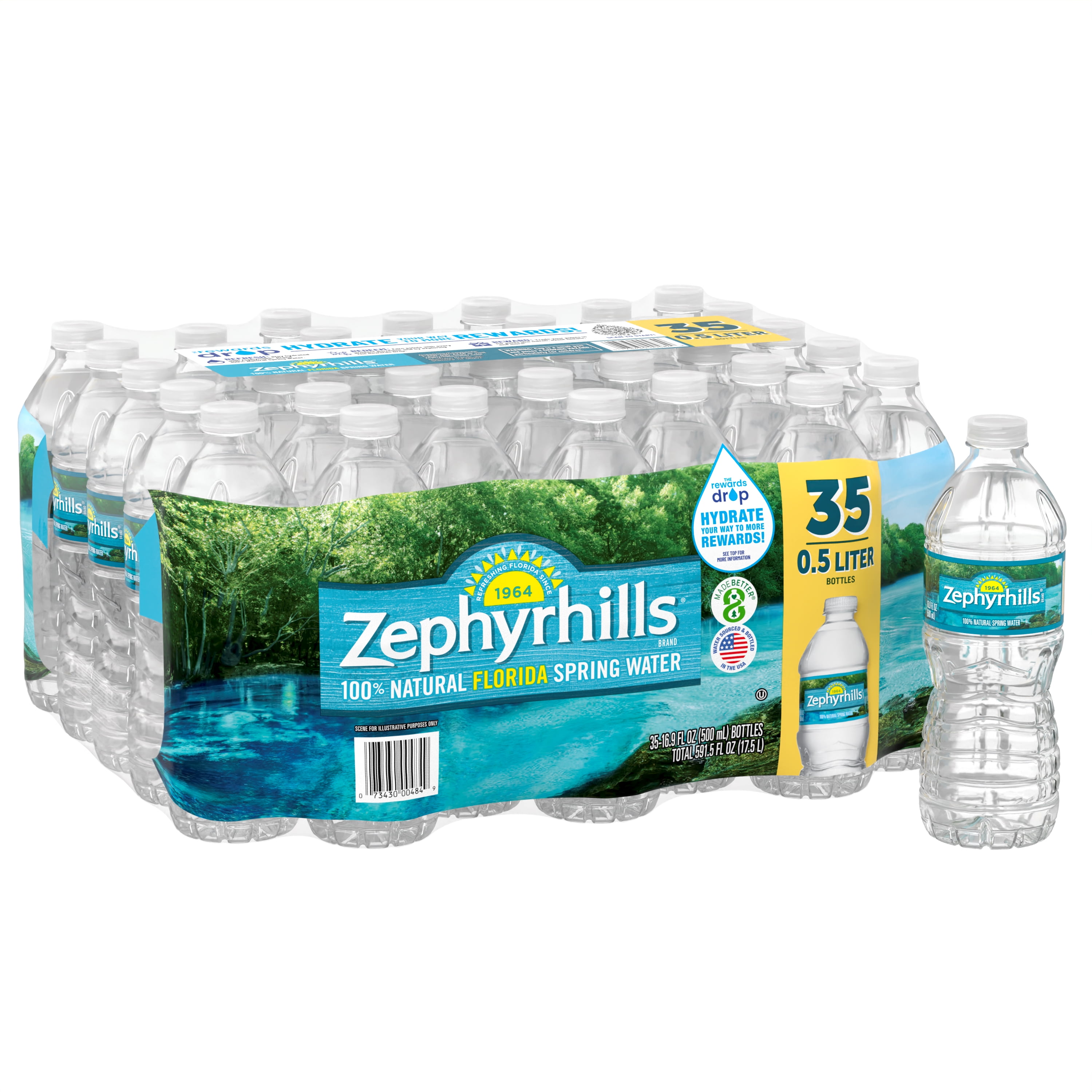 Zephyrhills Florida Spring Water, 16.9 fl oz, 35-Pack Plastic Bottles