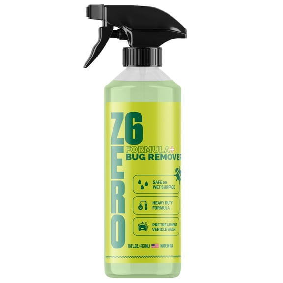 ZER06 Bug Remover Automotive Bug & Tar Remover Spray for Car Paint, Bumpers & Windshields Removes Insects, Road Film & Residue