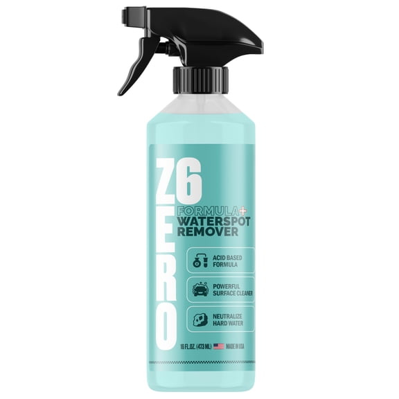 ZER06 Water Spot Remover Automotive Hard Water Stain Remover for Car Paint, Glass & Chrome Removes Mineral Deposits & Water Spots