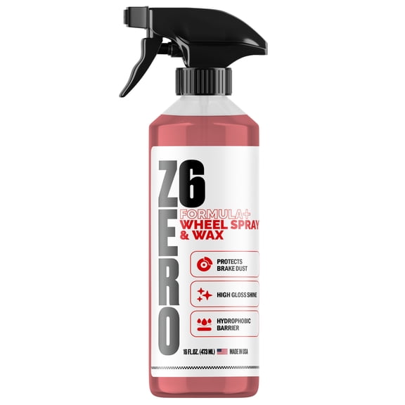 ZER06 Wheel Spray Wax  Automotive Wheel Protection Spray for Rims  High Gloss Shine & Brake Dust Protection  16 oz