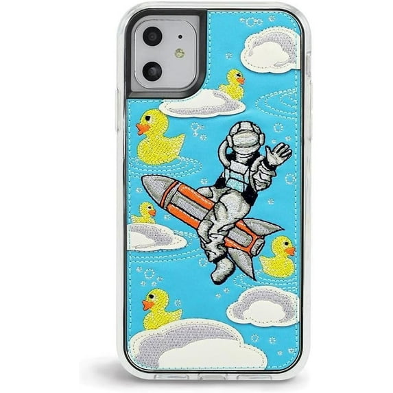 ZERO GRAVITY Bathtub Phone Case for iPhone 11 - Embroidered Design - Drop Tested, 360 Protection